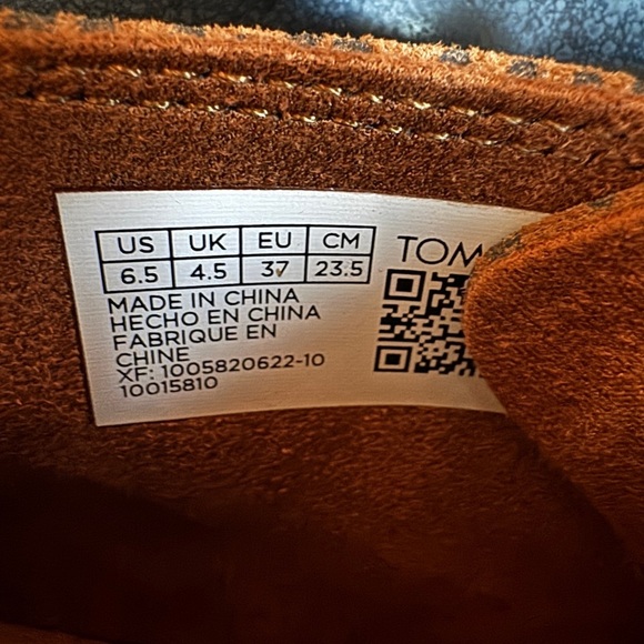 NWT TOMS Womens Cala Tan Mini Cheetah Suede Wedge Booties Size 6.5 - Picture 6 of 6